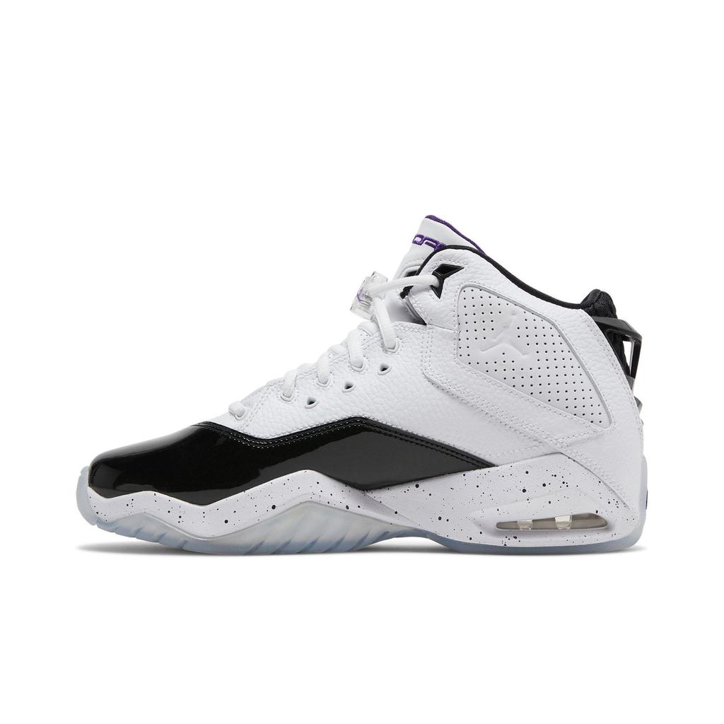 Air Jordan B'Loyal Grade School 'White Court Purple' (Unisex) White / Court Purple / Black Kids' Basketball Shoes CK1425 115