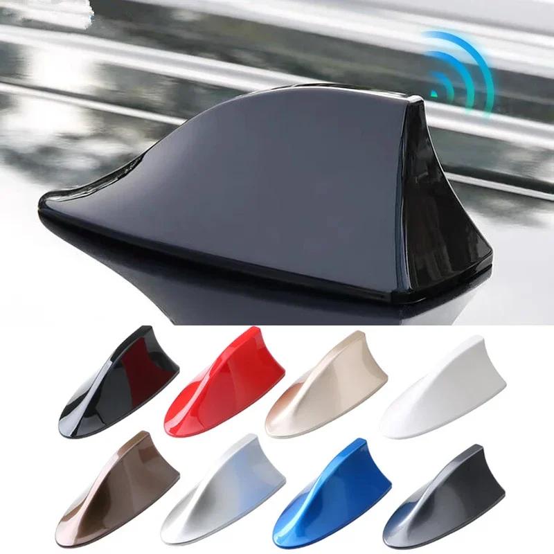 Car roof shark fin antenna enhances signal inside the car, adhesive waterproof and sunscreen car styling external accessories