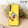 Cute CupHead And MugMan Phone Case For Samsung S26,25,24,21,22,23,30,20,Ultra,Plus,Fe,Lite Black Soft Cover