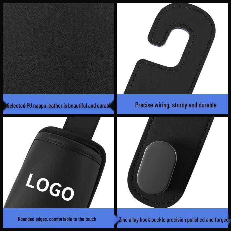 Multifunctional Car Seat Back Hook and Cup Holder with Storage Box and Umbrella Rack