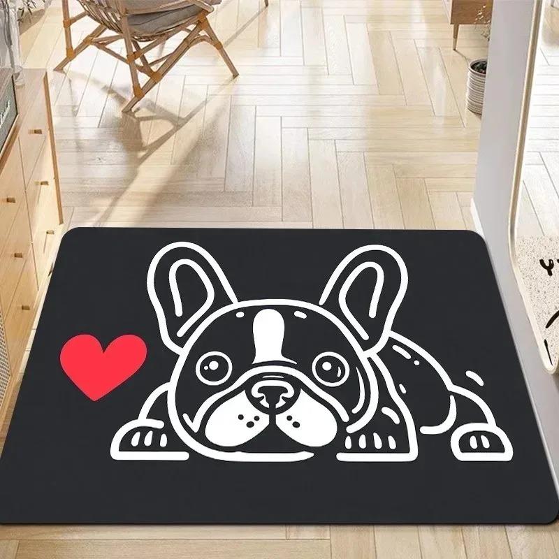 1PC Rose Pattern  Kitchen Rugs Non-Slip Home Door Mats Pop Design Bathroom Rugs Bath Mat Carpet for Home Sink Laundry Decor