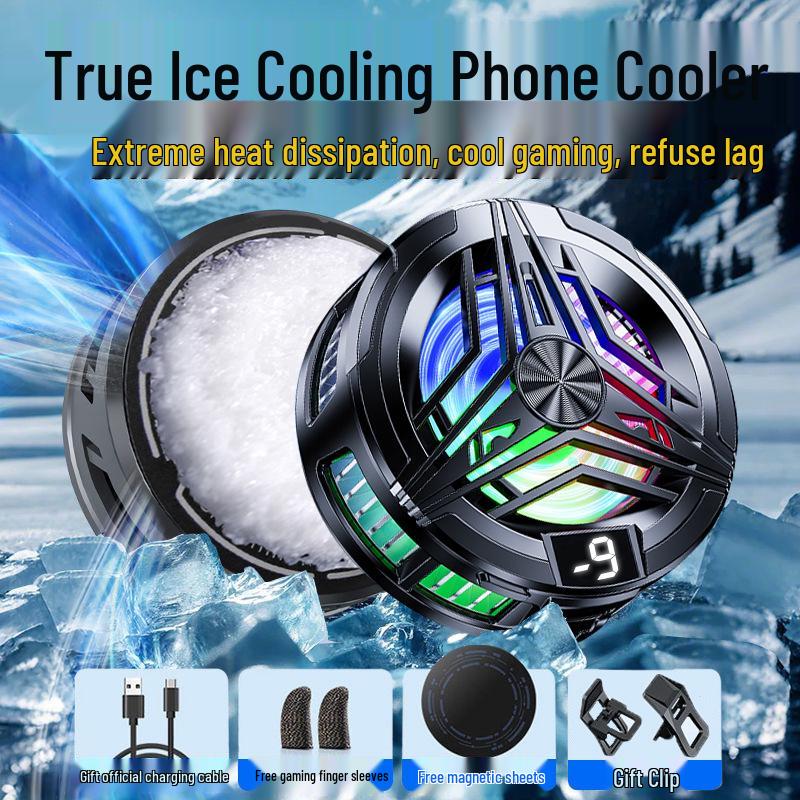 Magnetic Air-Cooled Semiconductor Phone Cooler for Live Broadcasts