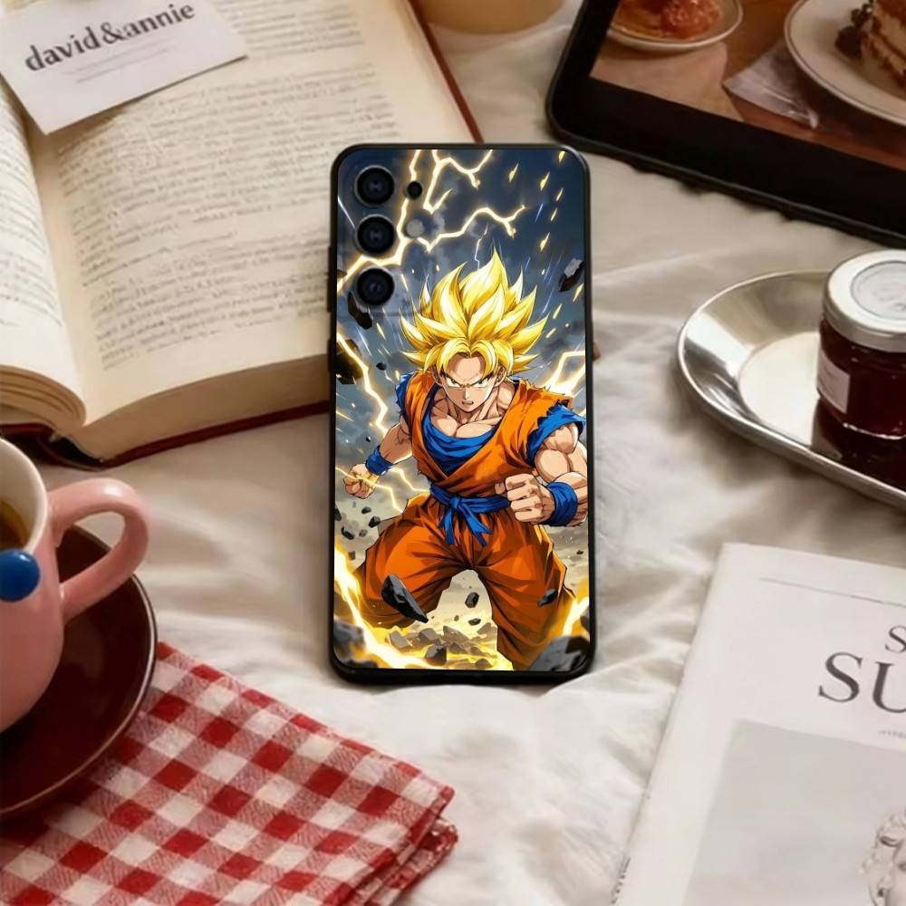 Dragon Ball Goku Phone Case For Samsung S25,S24,S21,S22,S23,S30,Ultra,S20,Plus,Fe,Lite,Note,10,Soft Black Cover