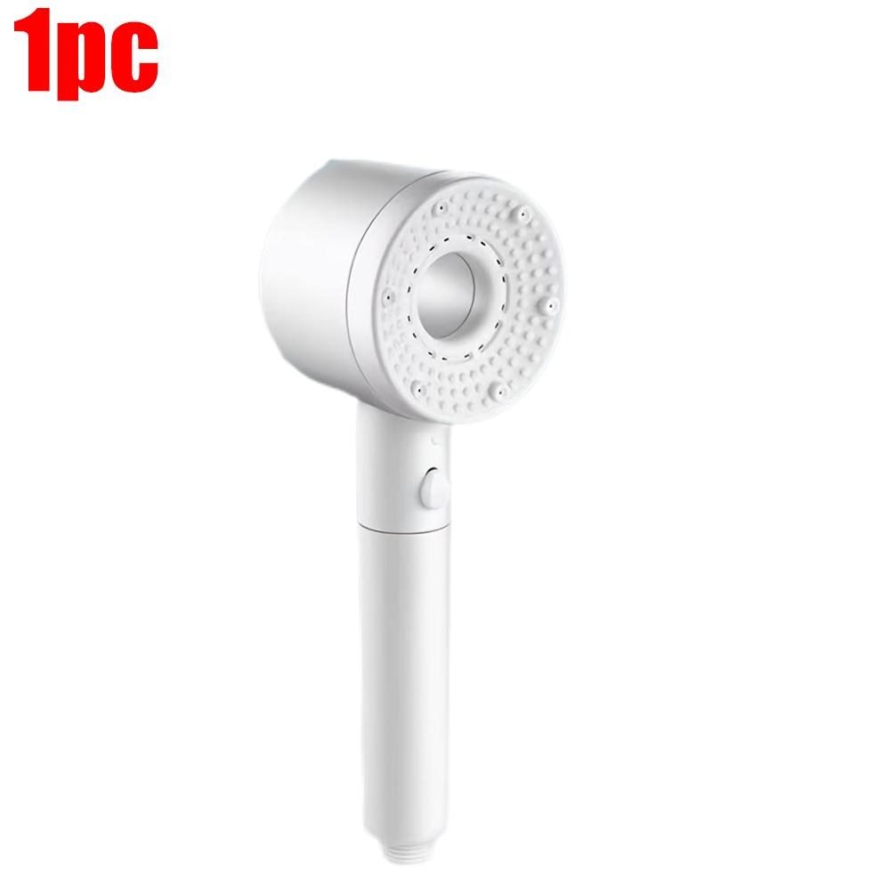 5 Modes One Key Stop Water-saving Shower Head Handheld Large Flow High-pressure Shower Nozzle with Filter Bathroom Showerhead