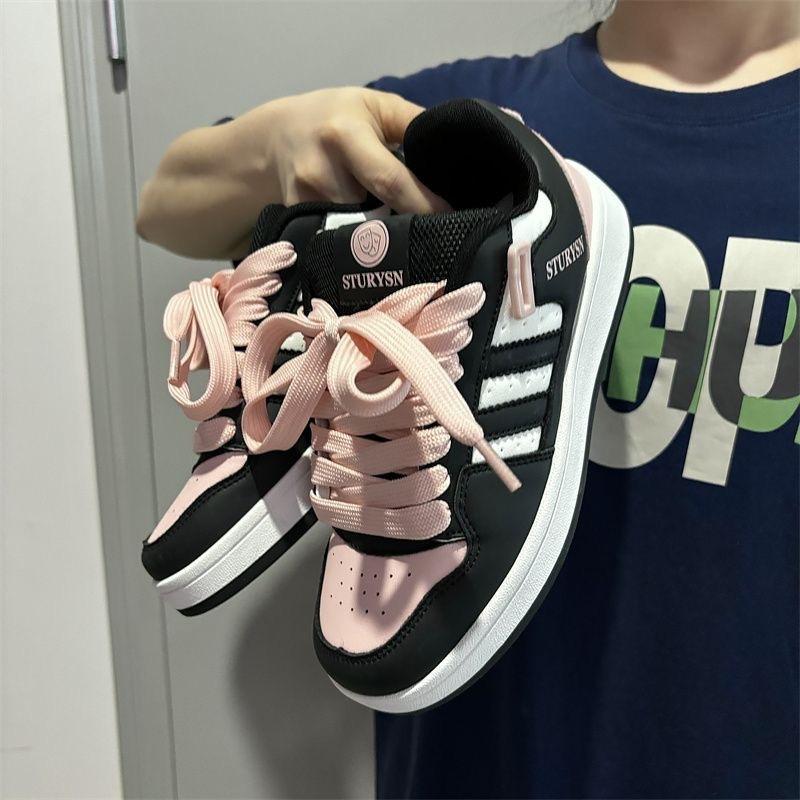 Guochao couple versatile platform bread shoes men's and women's 2 spring new student sports and leisure shoes