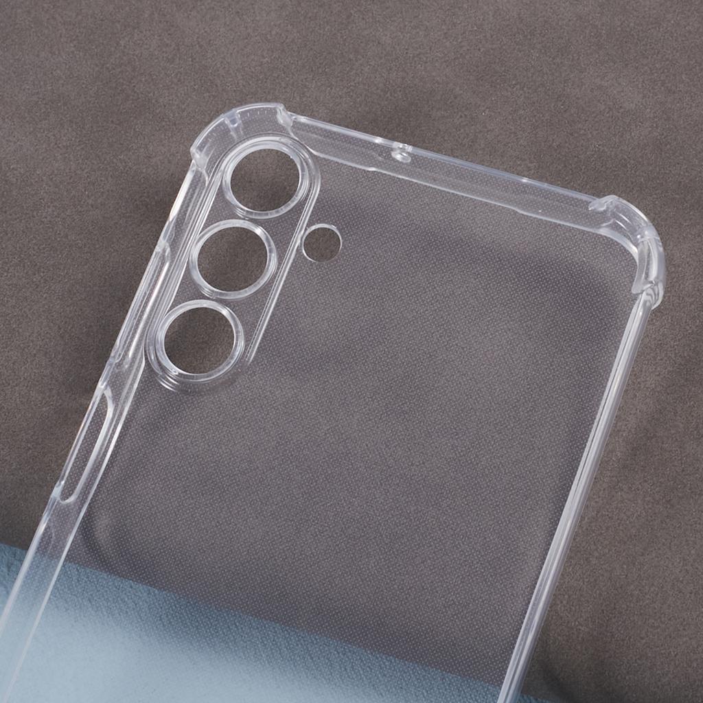 For Samsung Galaxy A15 4G Clear Case Four Corner Protection TPU Cover with Lanyard