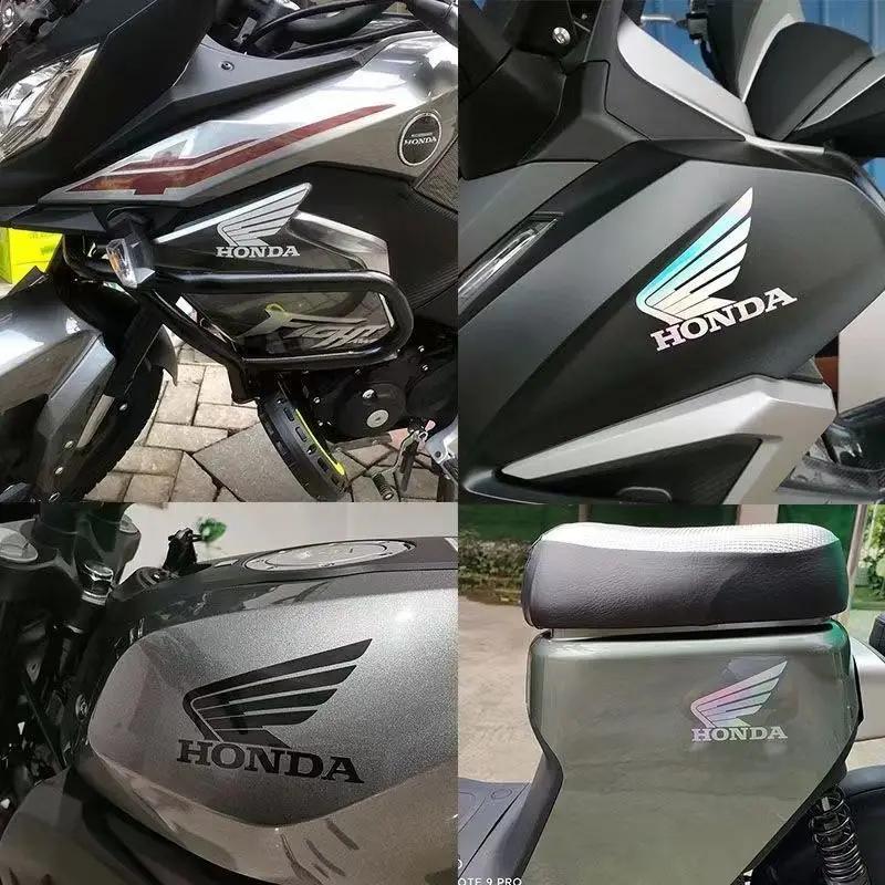 ABO2 New Motorcycle Sticker Racing Helmet Car Suitable for Honda Sticker Reflective Sticker Waterproof Sun Protection Car Decor