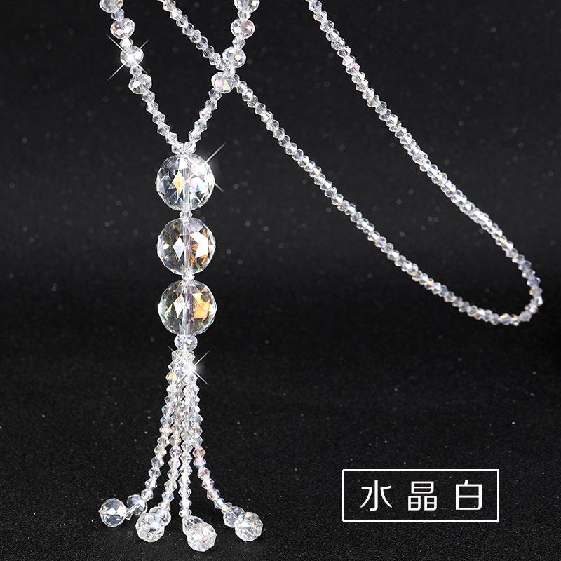 Shaped Chic Wave Crystal Necklace For Women With Colorful Tassels For Every Outfit