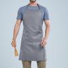 Korean-Style Custom Logo Neck Apron for Baking, Kitchen, Restaurant, and Coffee Shop