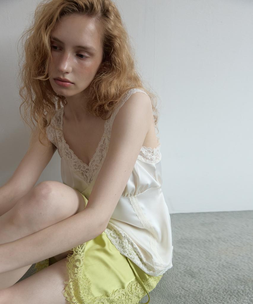 Asula Moon Satin Top (Ivory)