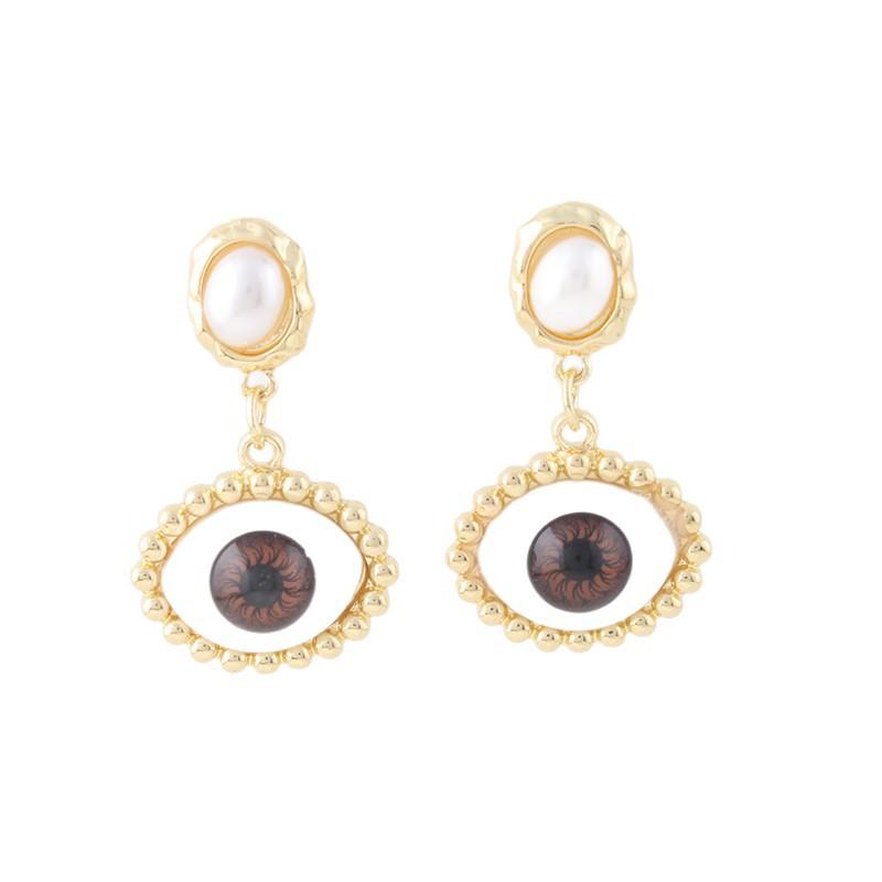 

Средневековые серьги «Глаз дьявола», Французский придворный ретро, Изысканные серьги от кутюр