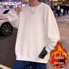 Trendy Men's Autumn Crewneck Pullover Hoodie: High Street Printed Loose Fit Long Sleeve Top