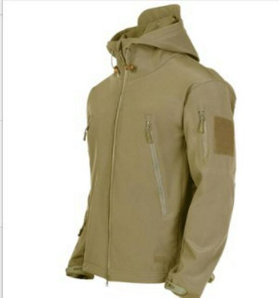 Herren Armee Kampf Softshell Kapuzen Bomberjacke