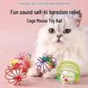 Colorful Feather Teaser Wand: Interactive Cat Toy with Chewable Plush Mouse for Self-Play and Boredom Relief