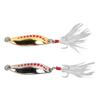 2pcs Fishing Lures Metal Hard Baits Bass Trout Luminous Metal Fishing Lure Baits with Treble Hooks10g
