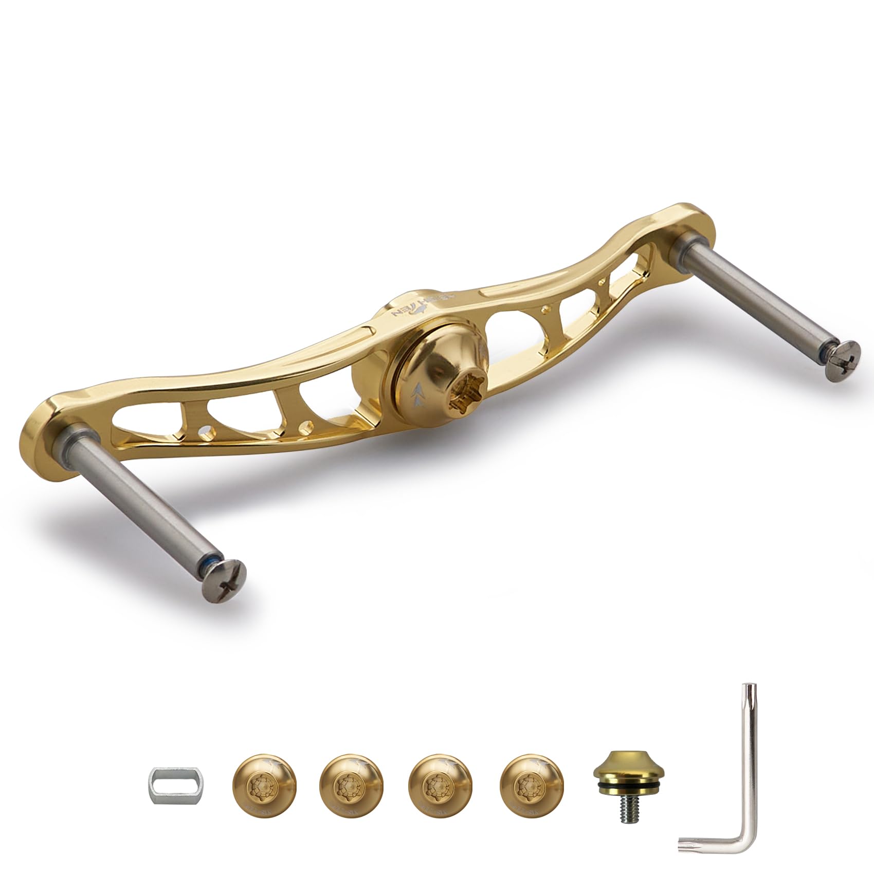 

Ручка катушки HEIGHTEN 70 из авиационного алюминия, совместимая с Shimano Daiwa Abu или Lucia, катушка для приманки 88/90/105/115/120/130 мм (Нет ручки) (Золото, 105 мм) (118) золотой