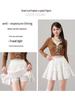 2025 Stylish Elastic Waist Jacquard Skirt - Fluffy Cake Design, Long Legs Effect, Versatile Slimming Short Skirt