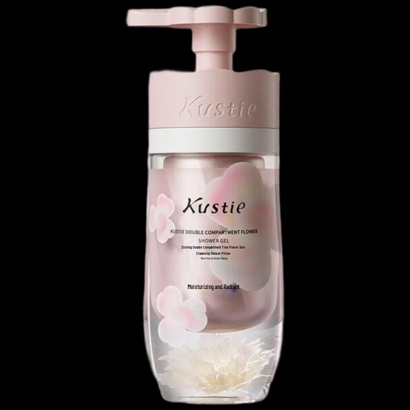 Kustie Dual-Chamber Floral Purifying Shower Oil 2x250g