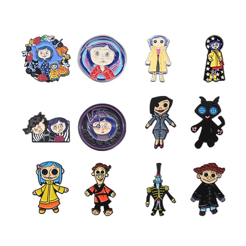 4-19pcs/set Cartoon Anime Characters Enamel Pins Custom Cute Little Monk Brooches Lapel Badges Funny Jewelry Gift for Friends
