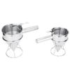 600/1200ML Oil Bucket with Holder Funnel Dispenser Stainless Steel Cupcake Pancake Batter Octopus Ball Kitchen Baking Tool