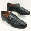 S Made In England Vintage Monk Strap Business Shoes Black Size 26.0 Men's