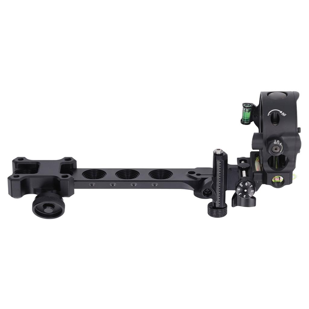Bow Target Sight 5 Pins with Retina Function Aluminium Alloy Archery Sight for Outdoor Hunting Shooting