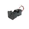10pcs 4 Solts AA Battery Holder 6V 1.5V for AA Batteries Black Plastic Storage Box Case Dual Layers with 2pin Cable Connector