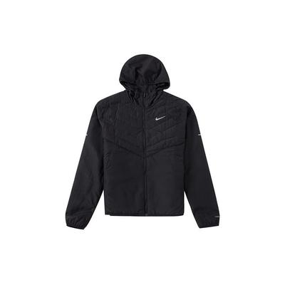 Therma-Fit Synthetikfüllung Repel Jacke mit kleinem Logo und Kapuze Herrenjacken Schwarz DD5645-010