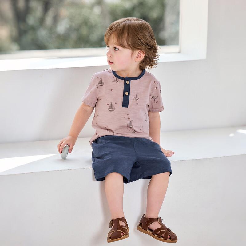 Babylove Boys' Summer Solid Color Loose Casual Shorts