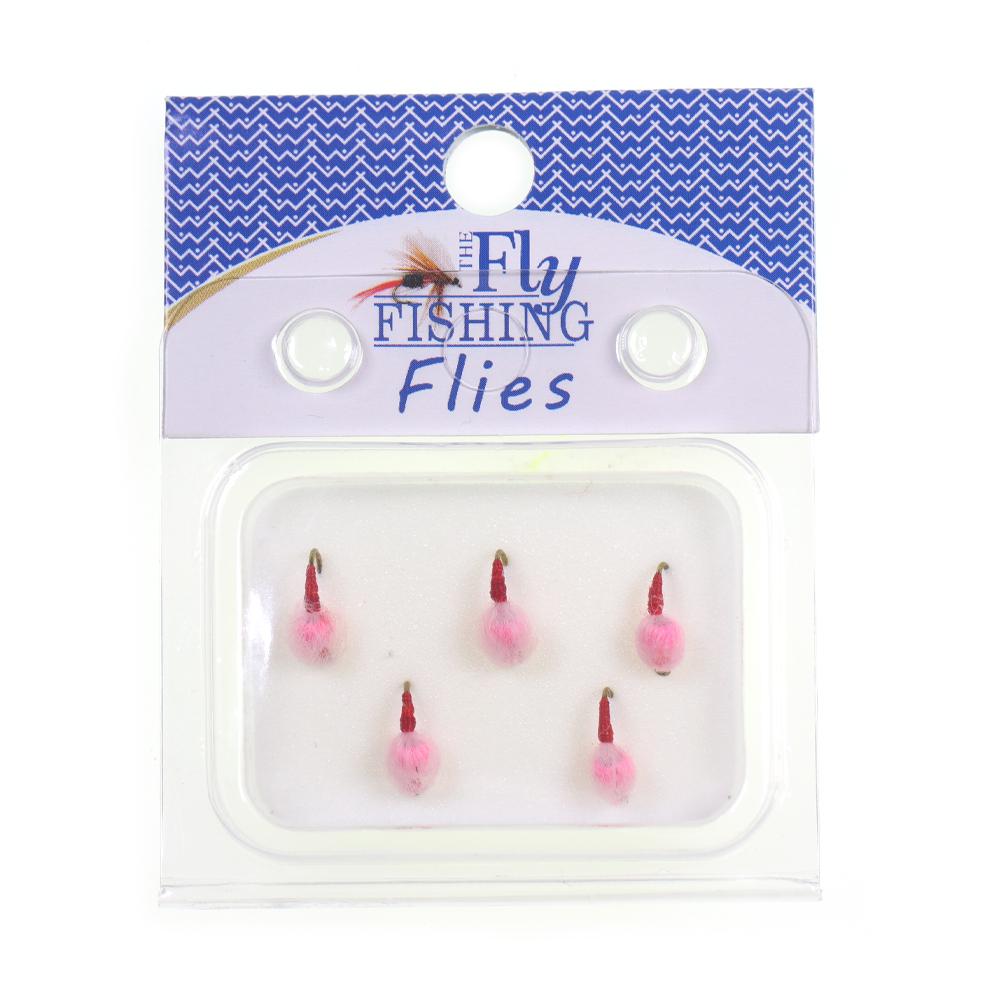 5pcs 10 Pcs/box Translucent Tungsten Bead Core Hard Egg Fly Glo Bug Fly Fishing Flies Lures Size 12#