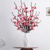 4pcs Artificial Plum Blossom Bunch Set, Realistic Plastic Flowers for Home, Office & Party, No Vase Included, Artificial Flowers