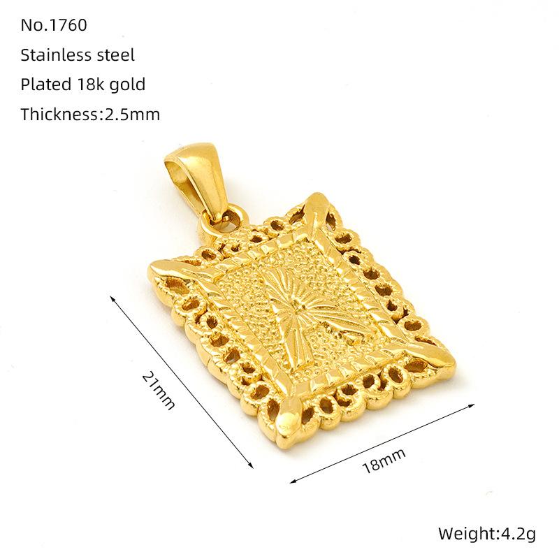 

Jewelry Men s Tide Stainless Steel 26 Letter Necklace Titanium Steel Square Letter Hollow Pendant Jewelry Women