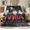 ABBA Weiches und bequemes Flanell Geeignet für Sofas Wohnzimmer Outdoor-Camping Reisen und auch ein tolles Jubiläumsgeschenk