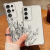 Flower Pattern Phone Case For Samsung Galaxy A57 A37 A17 A56 A16 A55 A36 A26 A15 A35 A54 A53 Transparent Shockproof Soft Cover