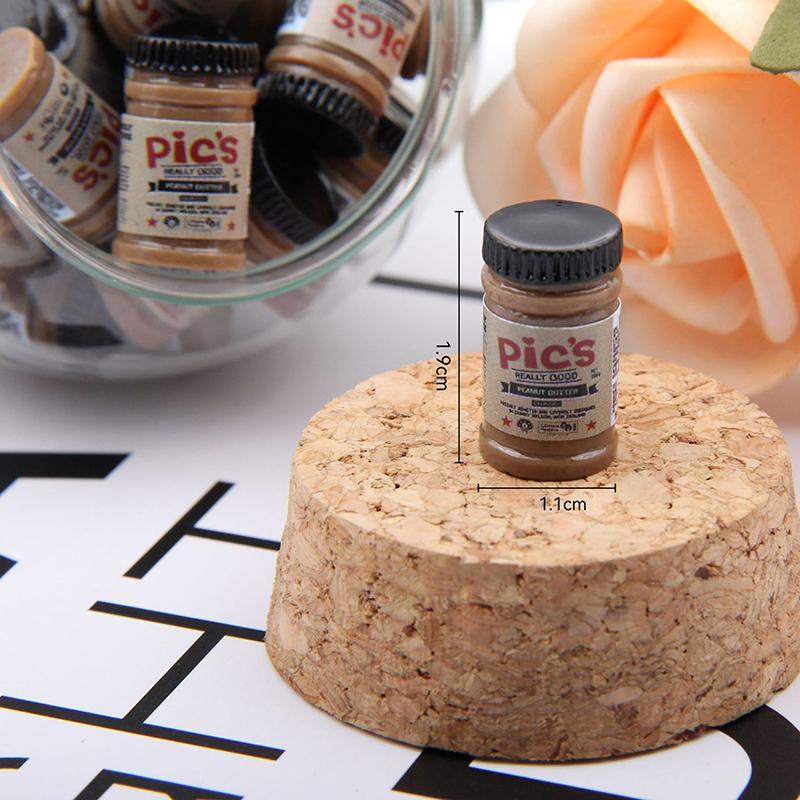 

3/5Pcs 1/12 Dollhouse Simulation Mini Glass Jar Jam Model Dollhouse Kitchen Decoration Dolls House Micro Scene Photo Props
