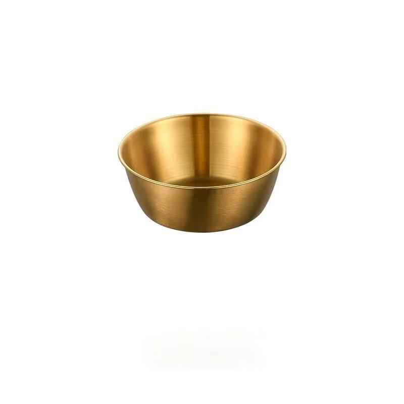 ZISIZ 304 Stainless Steel Korean Serving Bowl with Handle