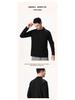 Lulu Style Men's Half-Zip Long Sleeve Quick-Dry Shirt: Breathable, Sweat-Wicking for Autumn & Winter Fitness, Cycling, Fishing, and Running.