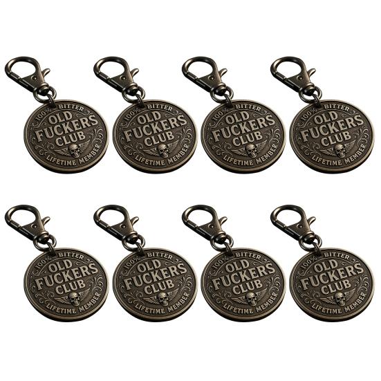 Old F*ckers Club Coin Funny Still Kicking Lifetime Member Coin No Rules No Filters Challenge Coin Adults Collectible Retirement Birthday Gag Gift for