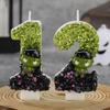 Hulk-Themed Birthday Number Candles - Cute, Funny Party Decorations