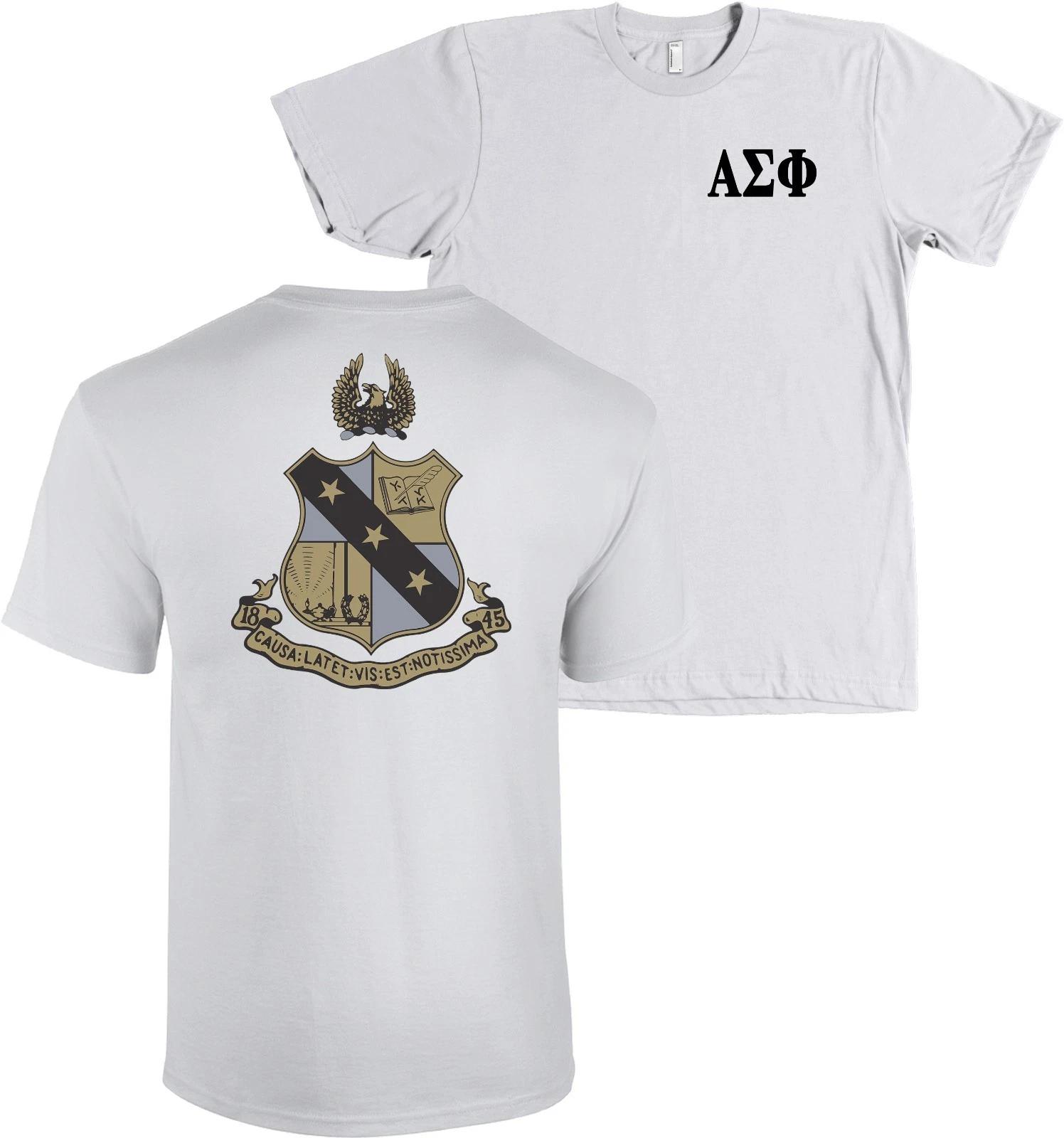 

Alpha Sigma Phi Fraternity Bella + Canvas Shirt Coat of Arms - NEW S