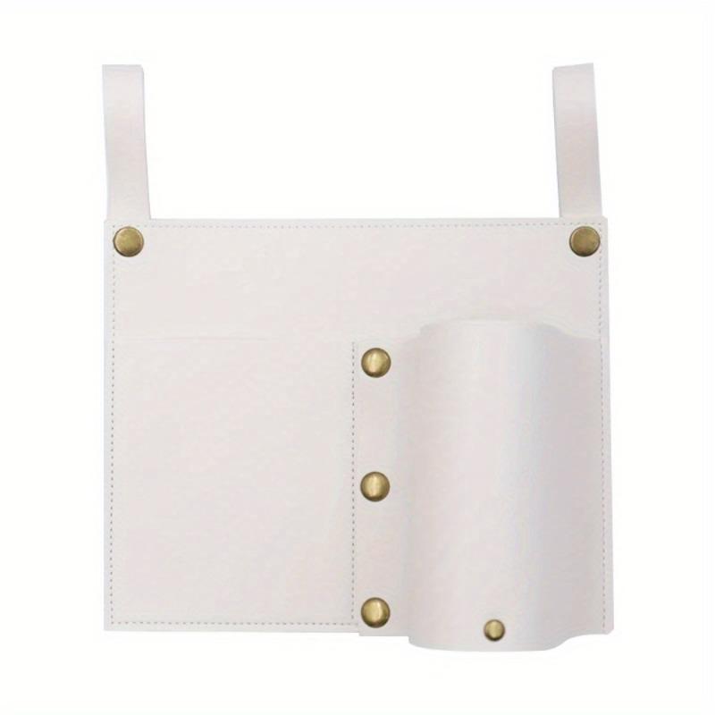 1PC Camping Chair Pocket Beach Chair Pouch with 2 Leather Pockets Wheelchair Side Bag for Bedside/Outdoor/Beach/Camping