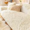 Sofa Cushion Winter Thickened Warm Winter Plush Sofa Cover Simple Modern Non-Slip Cloth Cushion