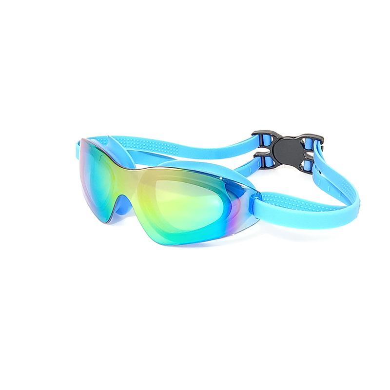 Electroplated Anti-fog Swimming Goggles for Adults, High-definition Waterproof Swimming Glasses, Colorful Diving Goggles, Universal for Men and Women