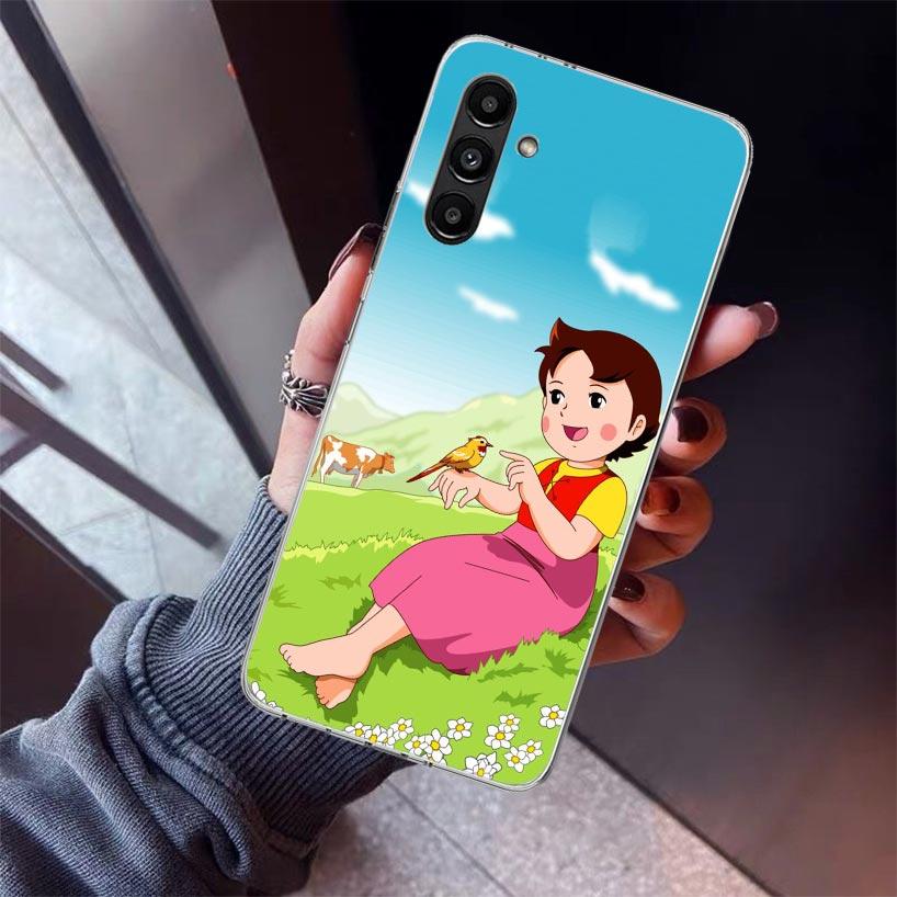 Heidi Cute Cartoon Phone Case For Samsung Galaxy A17 A57 A37 A16 A26 A36 A56 A15 A25 A35 A55 A14 A13 A54 A53 A34 A24 A33 A23 Gal