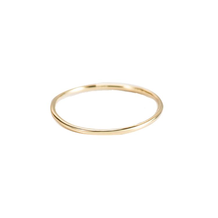 

925 Sterling Silver Multi-Size Stackable Ring, Gold/Rose Gold/Silver Minimalist Band Rings for Women, Dainty Fine Jewelry Gift 8 золотий