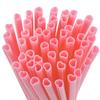 50pcs Pink Heart Shaped Disposable Drinking Straws  Wedding Birthday Party Supplies Valentine's Day Gift Love Mouth Straws