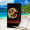 Faithful 49ers Football Quick-Dry Microfiber Beach Towel Super Soft & Absorbent for Bath, Beach, Travel Bath Time Accessory, Fan Gifts