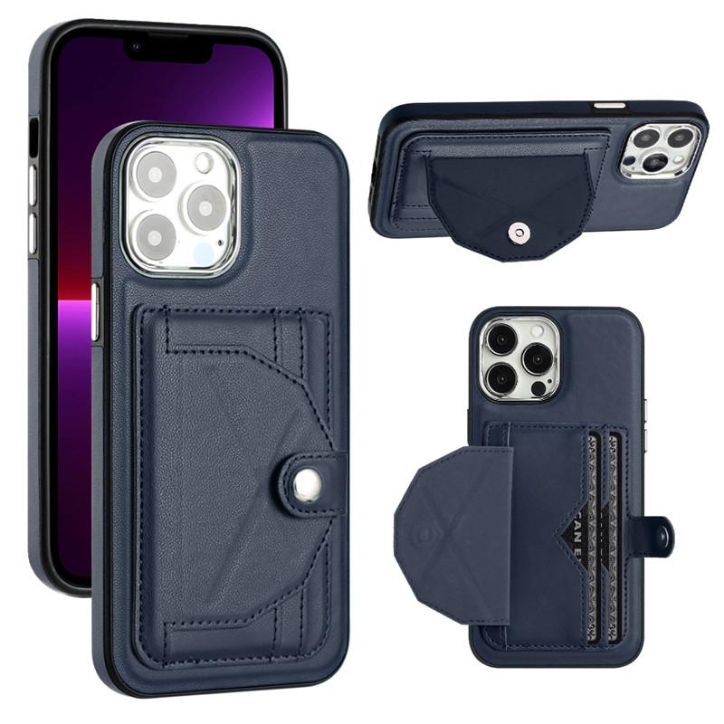 Retor Leather Wallet Card Slot Telefonveske for iPhone 15 Ultra 14 Plus 13 12 11 for Samsung Galaxy S23 S22 S21 FE A54 A34 A14 A53 A13 Flip Stand Cover