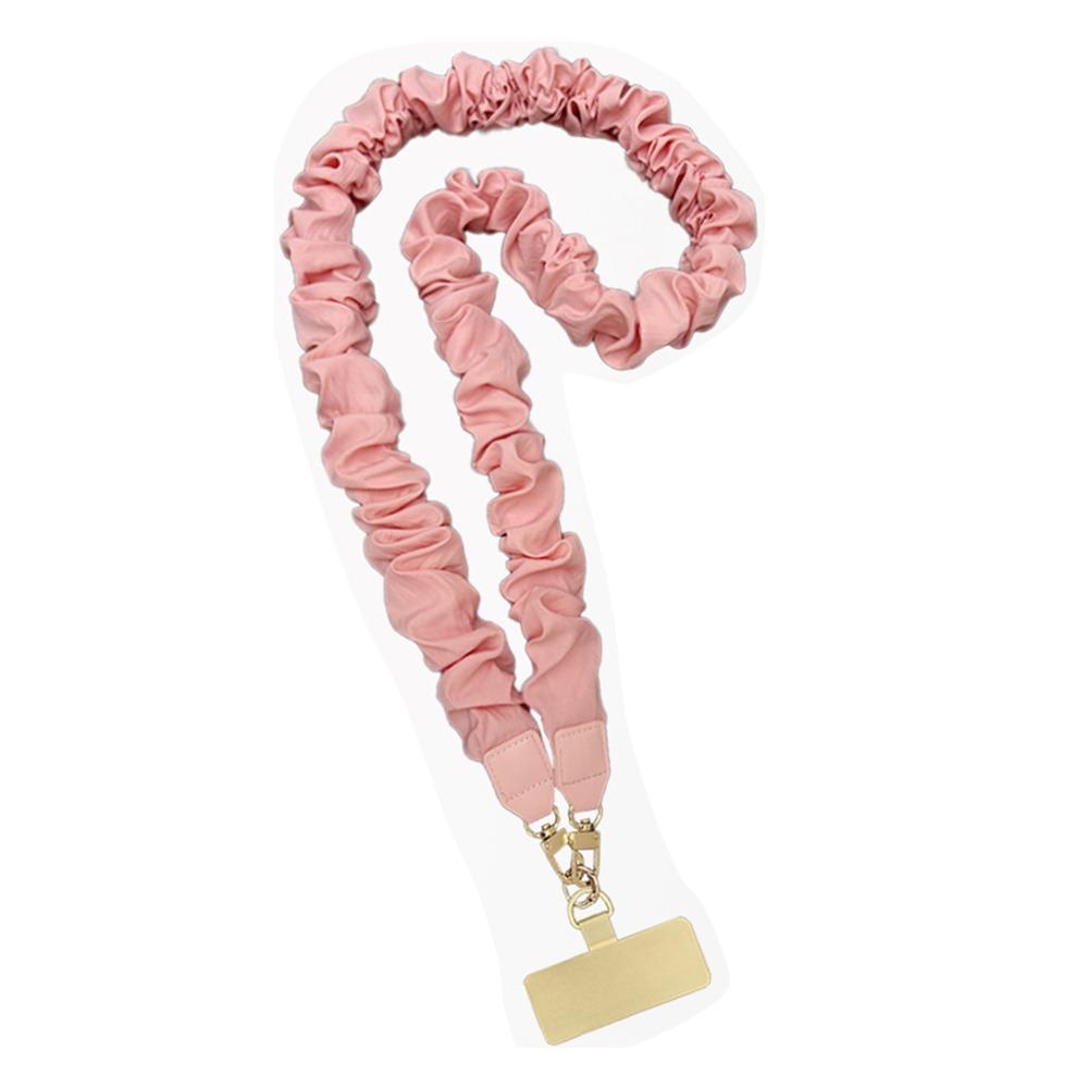 

with Gasket Mobile Phone Lanyard Solid Color Handbag Belt Handbag Wide Colored Straps for Unisex рожевий