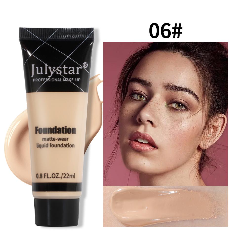 

июлястар водостойкий консилер тональный крем для лица под макияж черные круги под глазами, покрывающий жидкую основу для контроля жирности, предотвращения пота 06